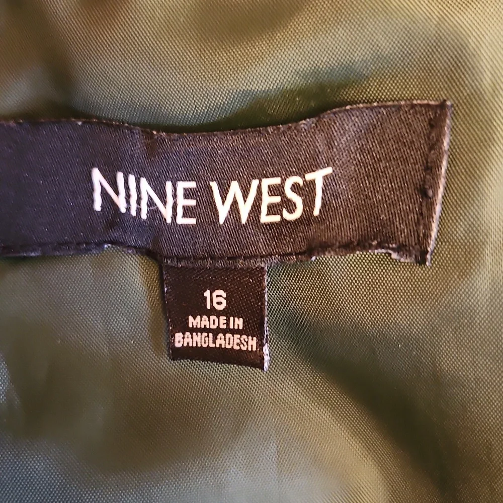 Nine West Green Blazer Suit Jacket Professional - Picture 6 of 6